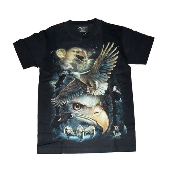 T-Shirt Adler im Mond