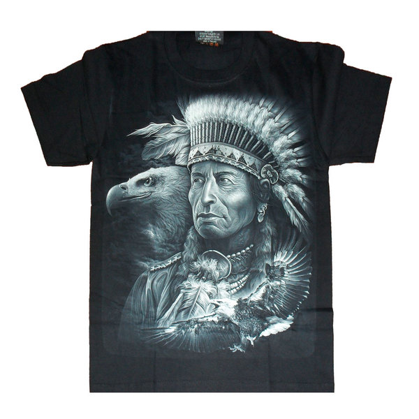 T-Shirt Indianer mit Adler